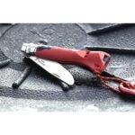 Детски сгъваем нож Opinel №7 Outdoor Junior Red, острие 8 см, SOS свирка - Image 3