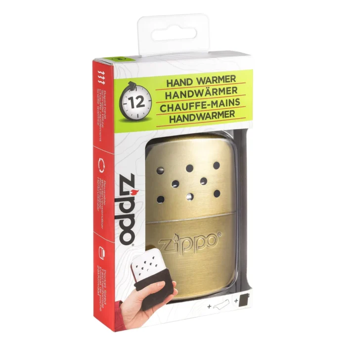 Джобна печка за ръце Zippo, 12-часова, златиста - Image 5