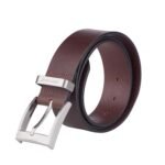 Мъжки тъмно кафяв колан Pierre Cardin - 110 см - Image 2