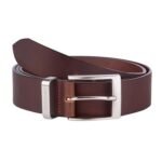Мъжки тъмно кафяв колан Pierre Cardin - 110 см
