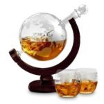 Глобус-декантер Mikamax - Globe Decanter Set, с 2x уиски чаши
