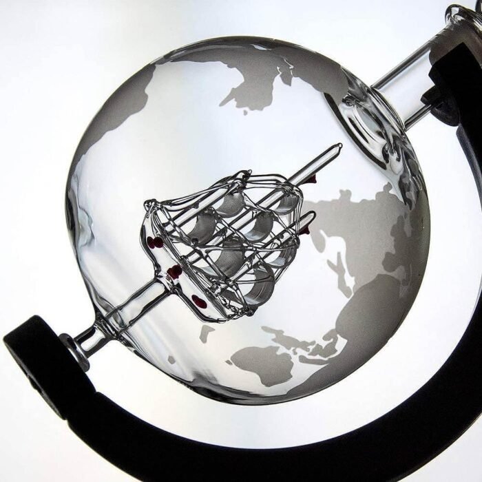 Глобус-декантер Mikamax - Globe Decanter Set, с 2x уиски чаши - Image 4