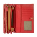 Голям дамски портфейл Bric's - Marmolada Purse, с монетник, RFID защита, червен - Image 2