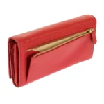 Голям дамски портфейл Bric's - Marmolada Purse, с монетник, RFID защита, червен - Image 4