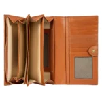 Голям дамски портфейл Bric's - Marmolada Purse, с монетник, RFID защита, кафяв - Image 2