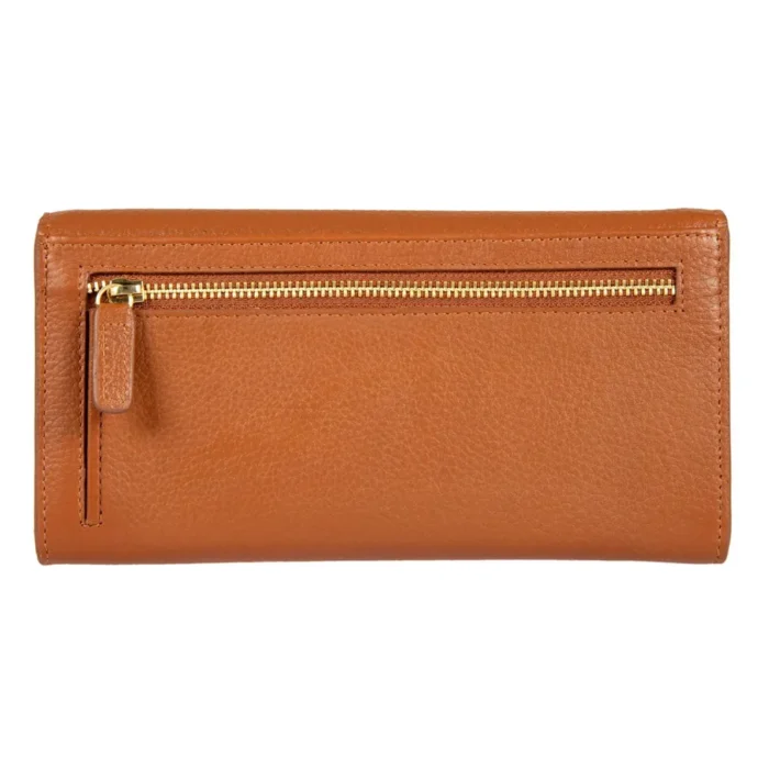 Голям дамски портфейл Bric's - Marmolada Purse, с монетник, RFID защита, кафяв - Image 3