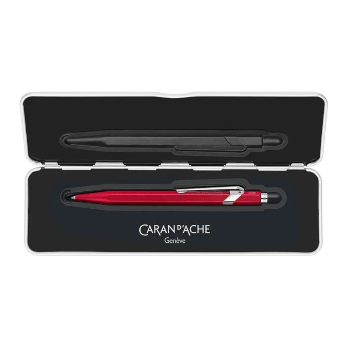 Химикалка Caran D'Ache 849 - Colormat-X, червена - Image 4