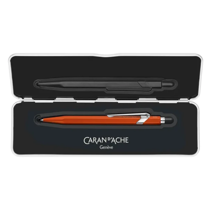 Химикалка Caran D'Ache 849 - Colormat-X, оранжева - Image 4