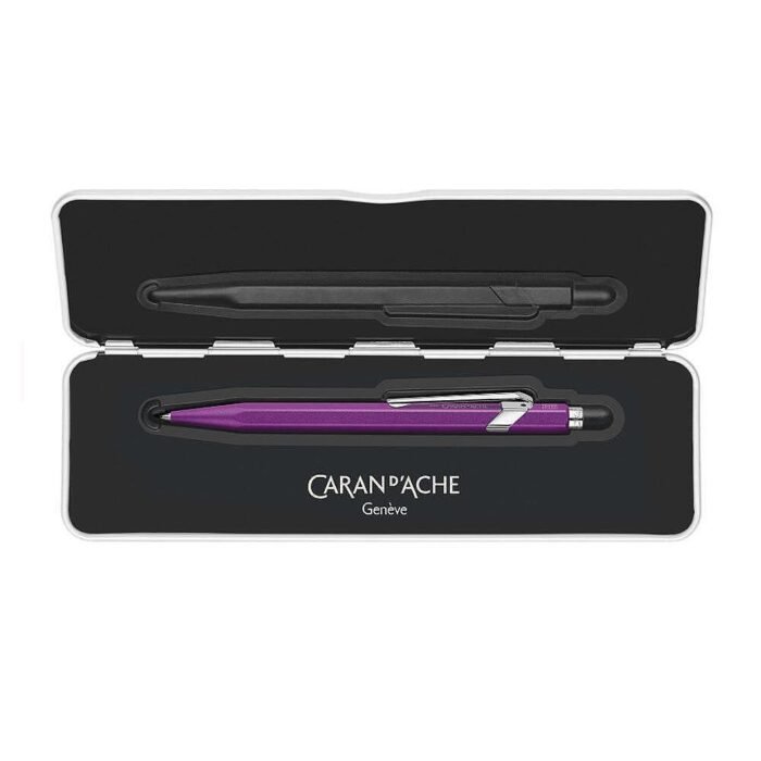 Химикалка Caran D'Ache 849 - Colormat-X, лилава - Image 4