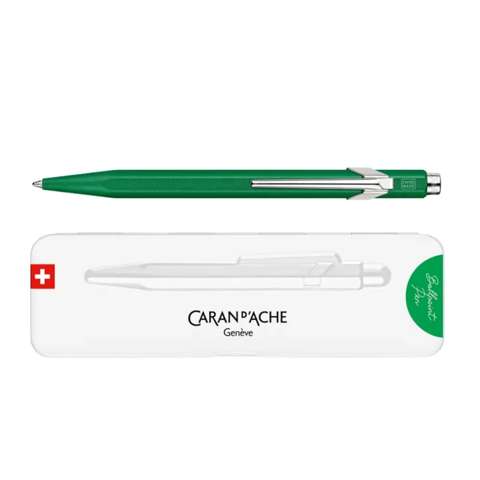 Химикалка Caran D'Ache 849 - Colormat-X, зелена - Image 3