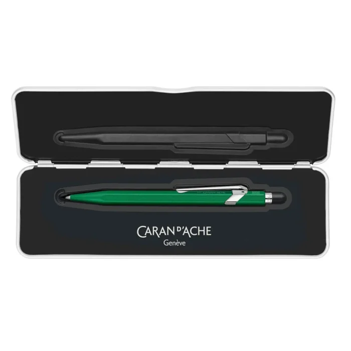 Химикалка Caran D'Ache 849 - Colormat-X, зелена - Image 4
