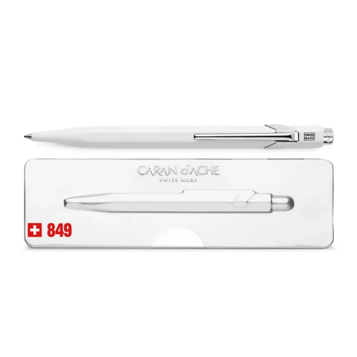 Химикалка Caran d'Ache - 849 Pop Line Collection, Classic Line White - Image 2