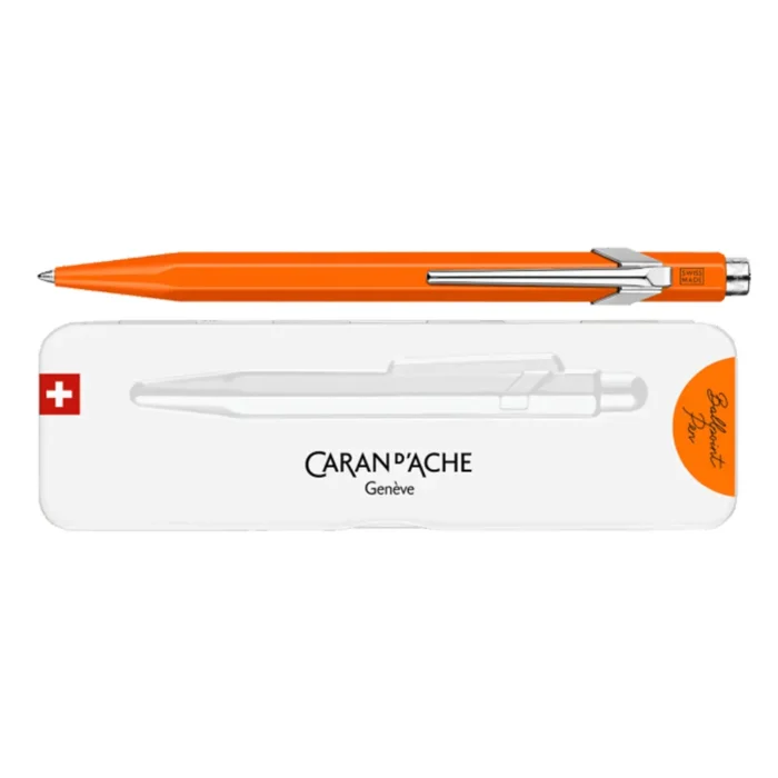 Химикалка Caran d'Ache - 849 Pop Line Collection, Fluorescent Orange - Image 2