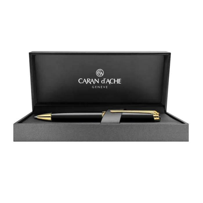 Химикалка Caran d'Ache - Leman Black/Gold - Image 2