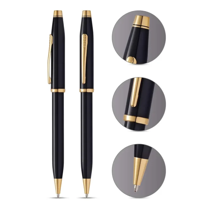 Химикалка Cross Century II - Black Lacquer GT - Image 2