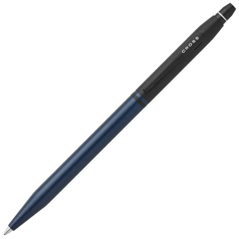 himikalka-cross-click-tuxedo-satin-metallic-blue-with-black-693fd27991a00 Химикалка Cross Click Tuxedo - Satin Metallic Blue with Black - Image 1