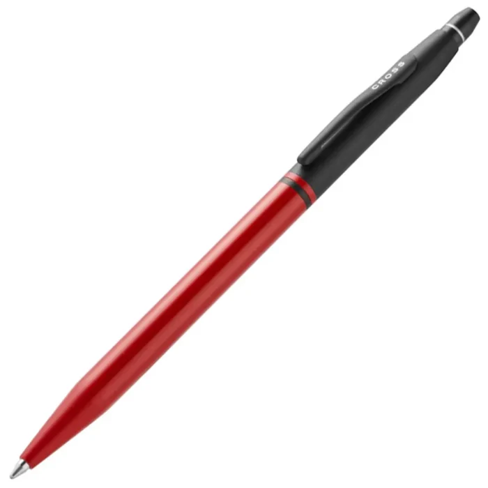 Химикалка Cross Click Tuxedo - Satin Metallic Red with Black - Image 2