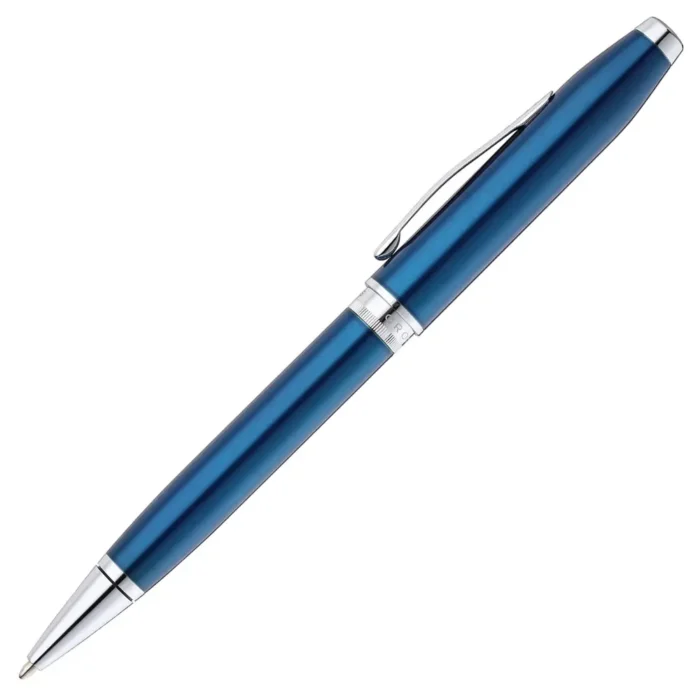 Химикалка Cross Foundry - Glossy Translucent Blue Lacquer - Image 2
