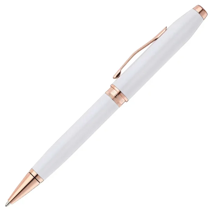 Химикалка Cross Foundry - Pearl White Lacquer with Rose Gold - Image 2