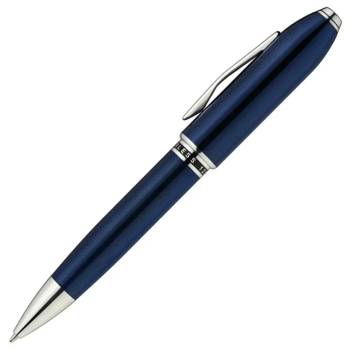 Химикалка Cross Peerless Cobalt Blue with Polished Chrome Appointments - Image 3