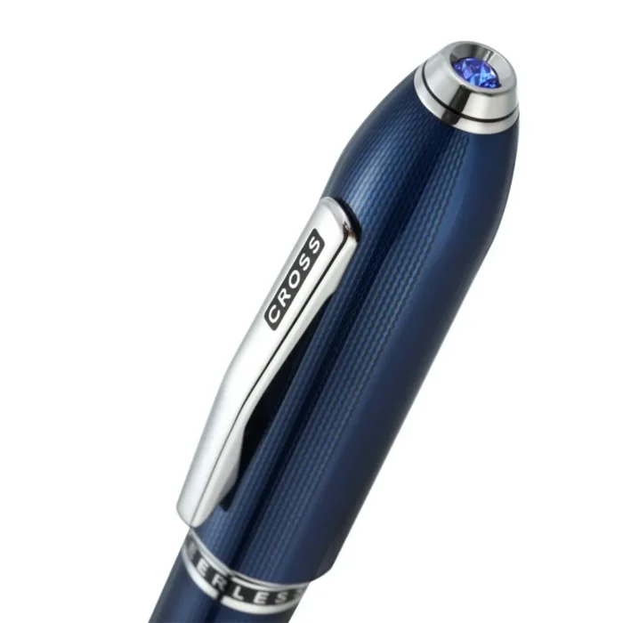 Химикалка Cross Peerless Cobalt Blue with Polished Chrome Appointments - Image 4