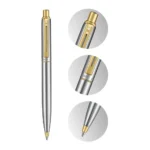 Химикалка Sheaffer Sentinel - Brushed Chrome with Gold-Plated Trims - Image 2