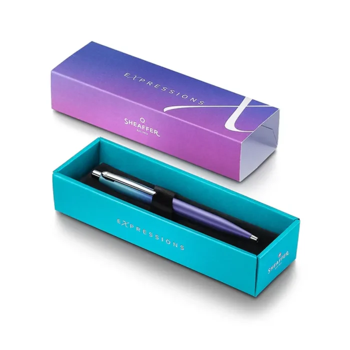 Химикалка Sheaffer VFM - Expressions with Chrome-Plated Trims, синьо/лилава - Image 5