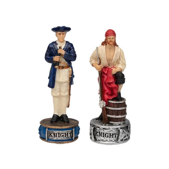 Италиански комплект шах и табла Italfama - The Pirates vs Navy, 35 х 35 см - Image 4