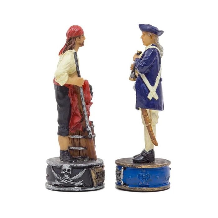Италиански комплект шах и табла Italfama - The Pirates vs Navy, 35 х 35 см - Image 5