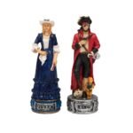 Италиански комплект шах и табла Italfama - The Pirates vs Navy, 35 х 35 см - Image 7