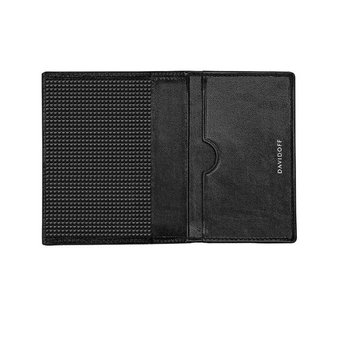 Калъф за карти и документи DAVIDOFF, 2x отделения за карти и RFID защита, черен - Image 2