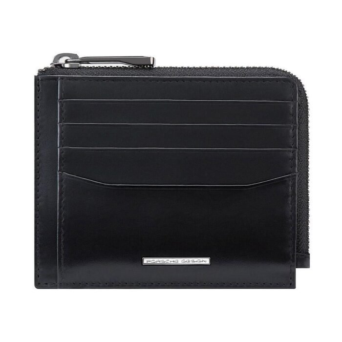 Калъф за кредитни карти Porsche Design Classic 11, с цип и RFID защита, черен - Image 2