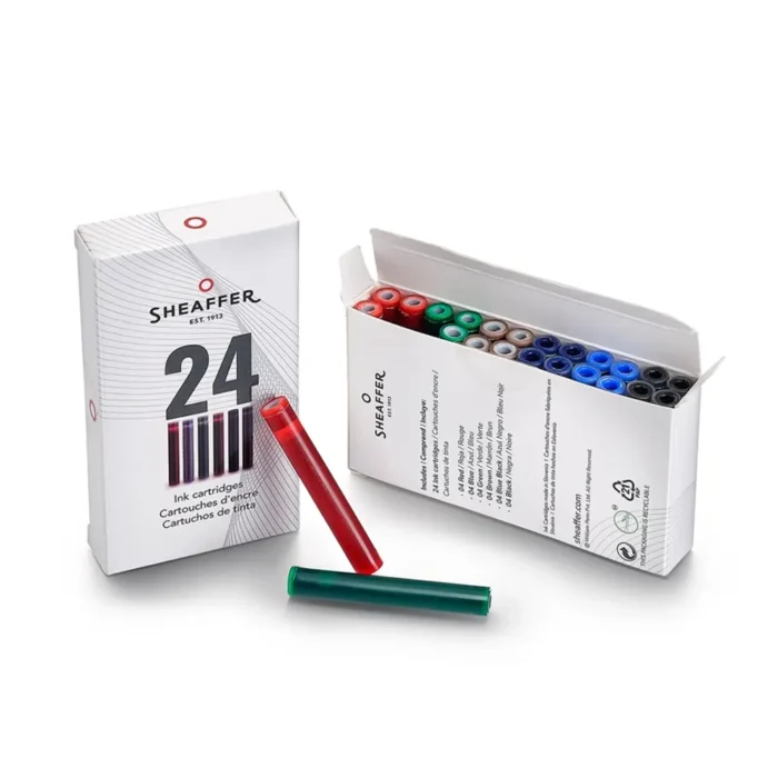 Калиграфски комплект Sheaffer - Maxi Kit, 3 бр писалки и 24 патрончета - Image 7