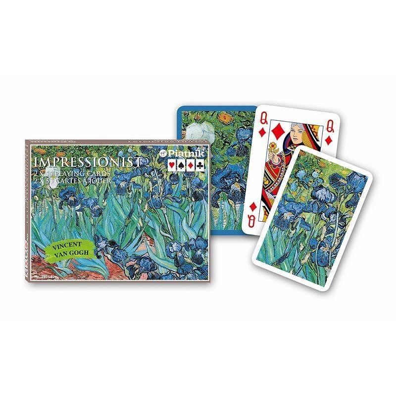 Карти за игра Piatnik - Van Gogh – Iris, 2x тестета Карти за игра Piatnik - Van Gogh – Iris, 2x тестета - Image 1