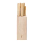 Комплект 5 кухненски ножа Opinel Parallele - Bread, с дървена стойка - Image 2