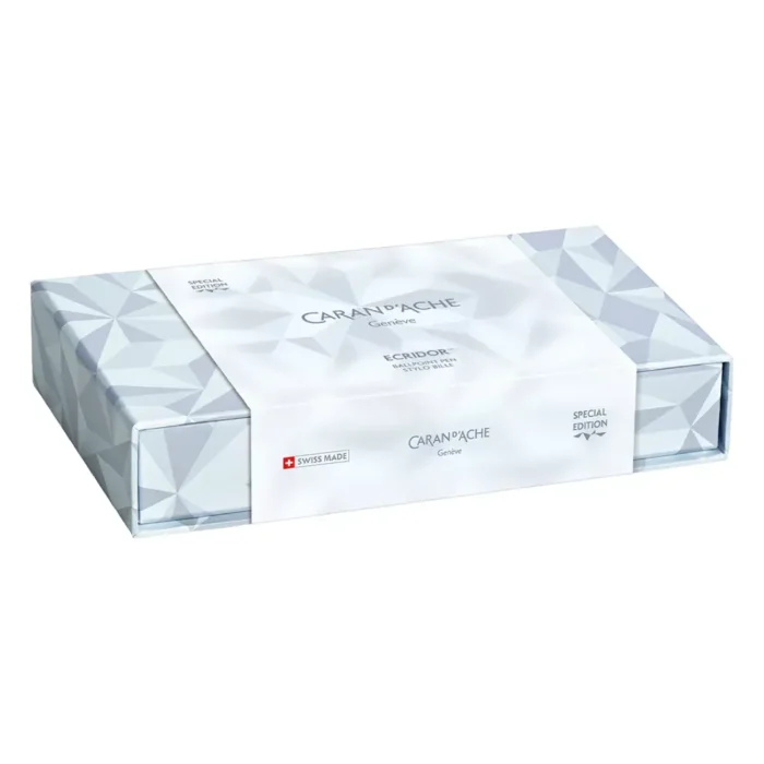 Комплект Caran d'Ache Ecridor - Alpine Frost & Polar Bear, химикалка и калъф - Image 7