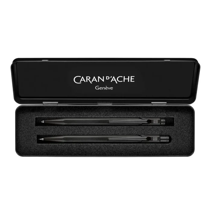 Комплект Caran d'Ache 849 - Black Code Special Edition, химикалка и автоматичен молив - Image 4