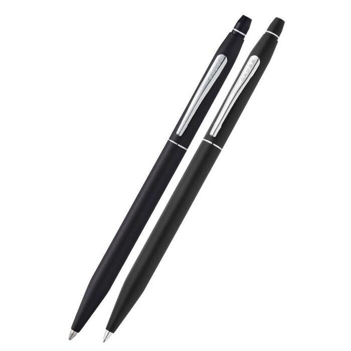 Комплект химикалка и автоматичен молив Cross - Classic Century Black/Chrome - Image 5