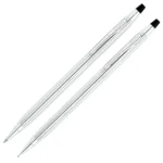 Комплект химикалка и автоматичен молив Cross Classic Century Lustrous Chrome