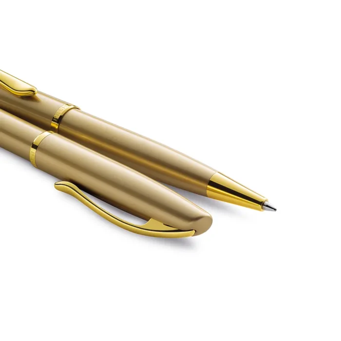 Комплект химикалка и писалка Pelikan Jazz Noble Elegance - Gold - Image 4