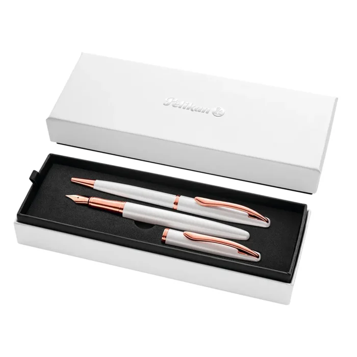 Комплект химикалка и писалка Pelikan Jazz Noble Elegance - Pearl White - Image 6
