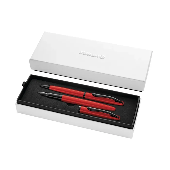 Комплект химикалка и писалка Pelikan Jazz Noble Elegance - Red - Image 4