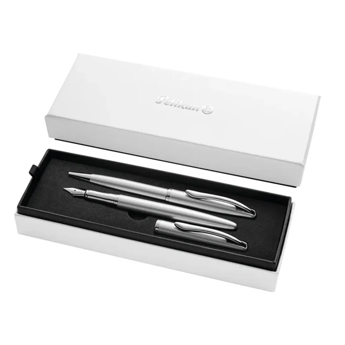 Комплект химикалка и писалка Pelikan Jazz Noble Elegance - Silver - Image 7