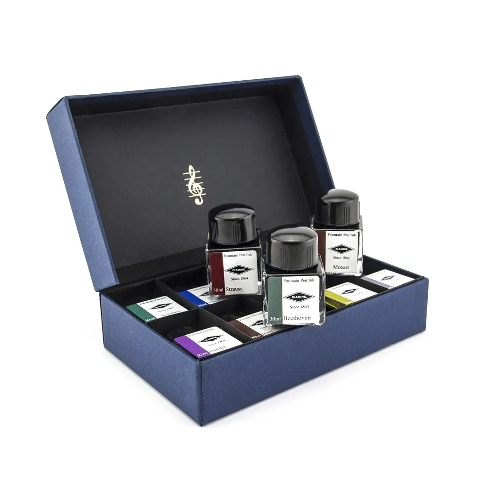 komplekt-mastilnici-diamine-music-collection-10-x-30-ml-69bd5242b74c7 Комплект мастилници Diamine - Music Collection, 10 x 30 мл - Image 1