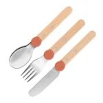 Комплект прибори за деца Opinel - Le Petit Gourmet Coral