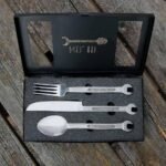Комплект прибори за хранене Mikamax Wrenchware от 3 части, включително ключ №10 - Image 2