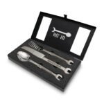Комплект прибори за хранене Mikamax Wrenchware от 3 части, включително ключ №10 - Image 3