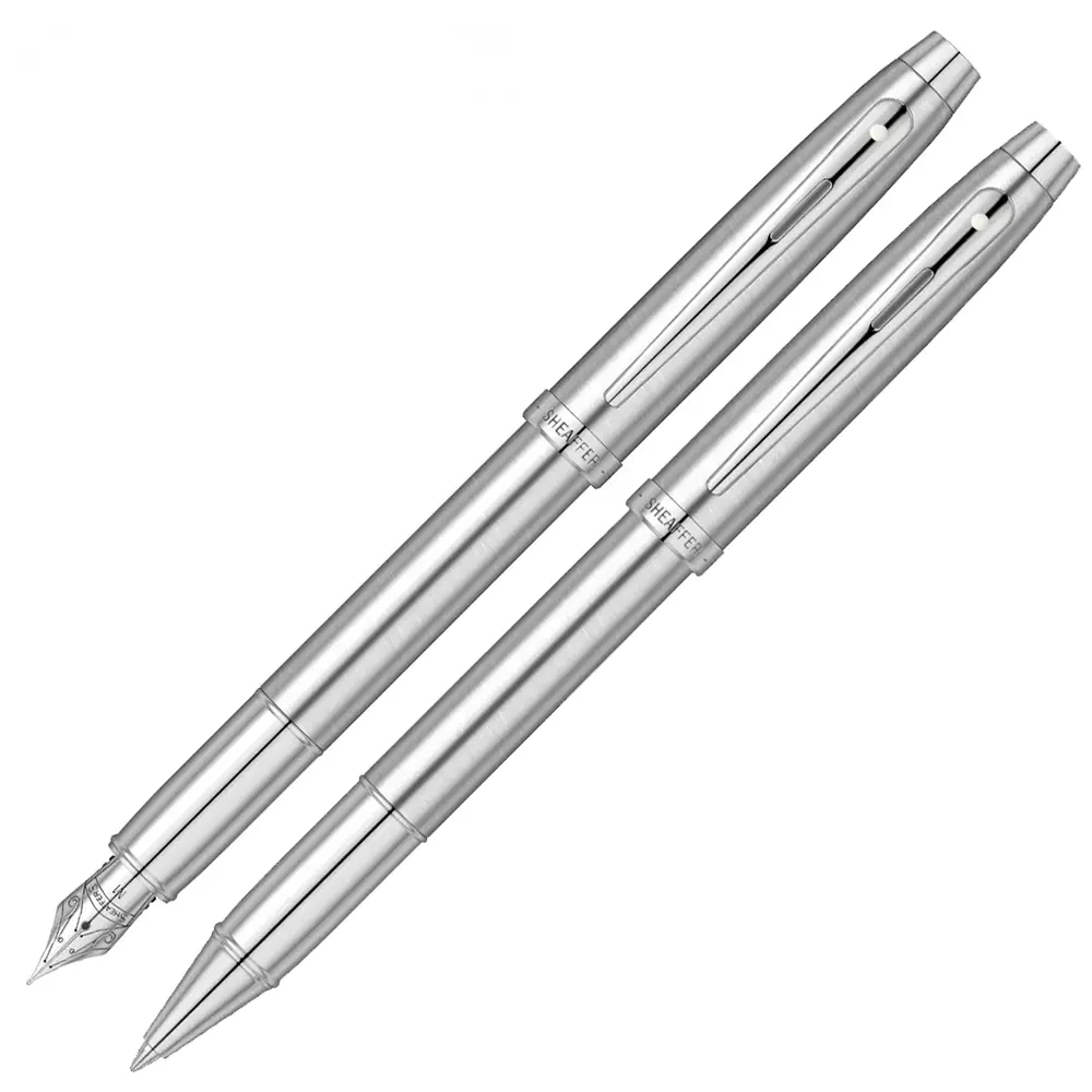 komplekt-sheaffer-100-chrome-pisalka-i-roler-65e1b55b47885-1 Комплект Sheaffer 100 - Chrome, писалка и ролер - Image 1