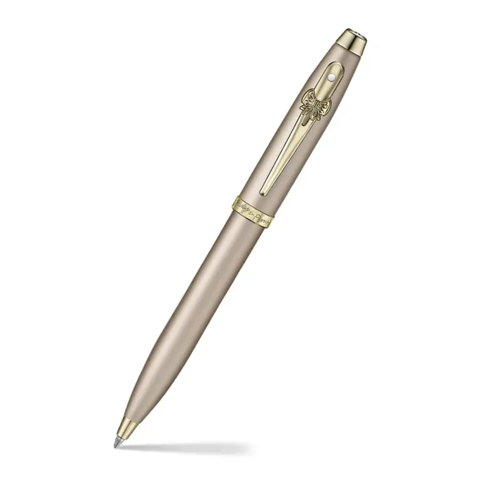 Комплект Sheaffer 100 x Emily in Paris - Champagne Gold, химикалка и калъф за карти и документи - Image 3