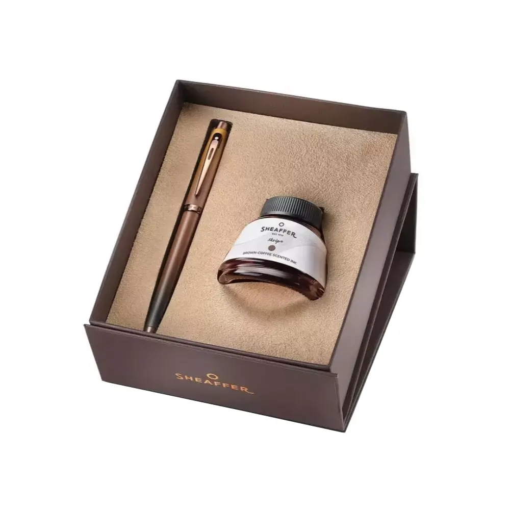 komplekt-sheaffer-coffee-edition-pisalka-100-i-mastilo-brown-coffee-50-ml-68e6774ac2585 Комплект Sheaffer - Coffee Edition, писалка 100 и мастило Brown Coffee, 50 мл - Image 1